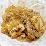 すき焼き豆腐チャンプルー